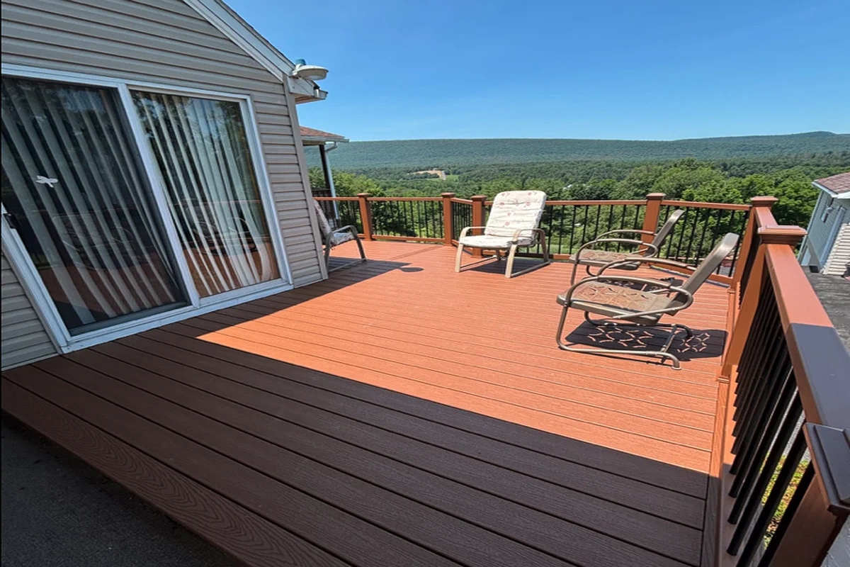 After: Spacious outdoor deck perfect for entertaining