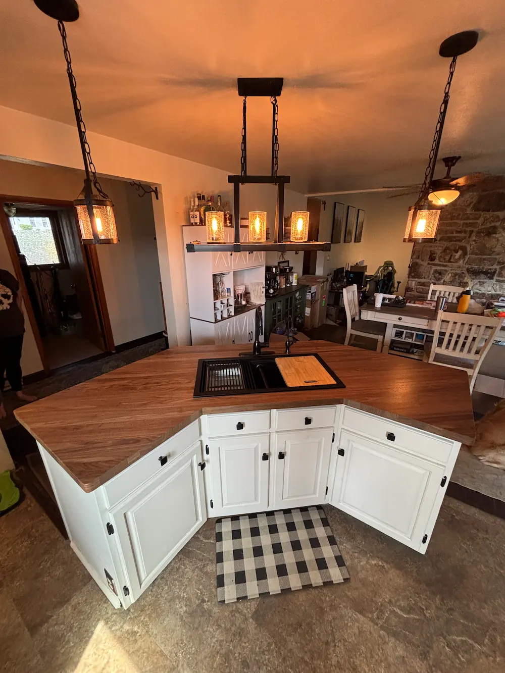 After: Bright, functional kitchen workspace with premium countertops