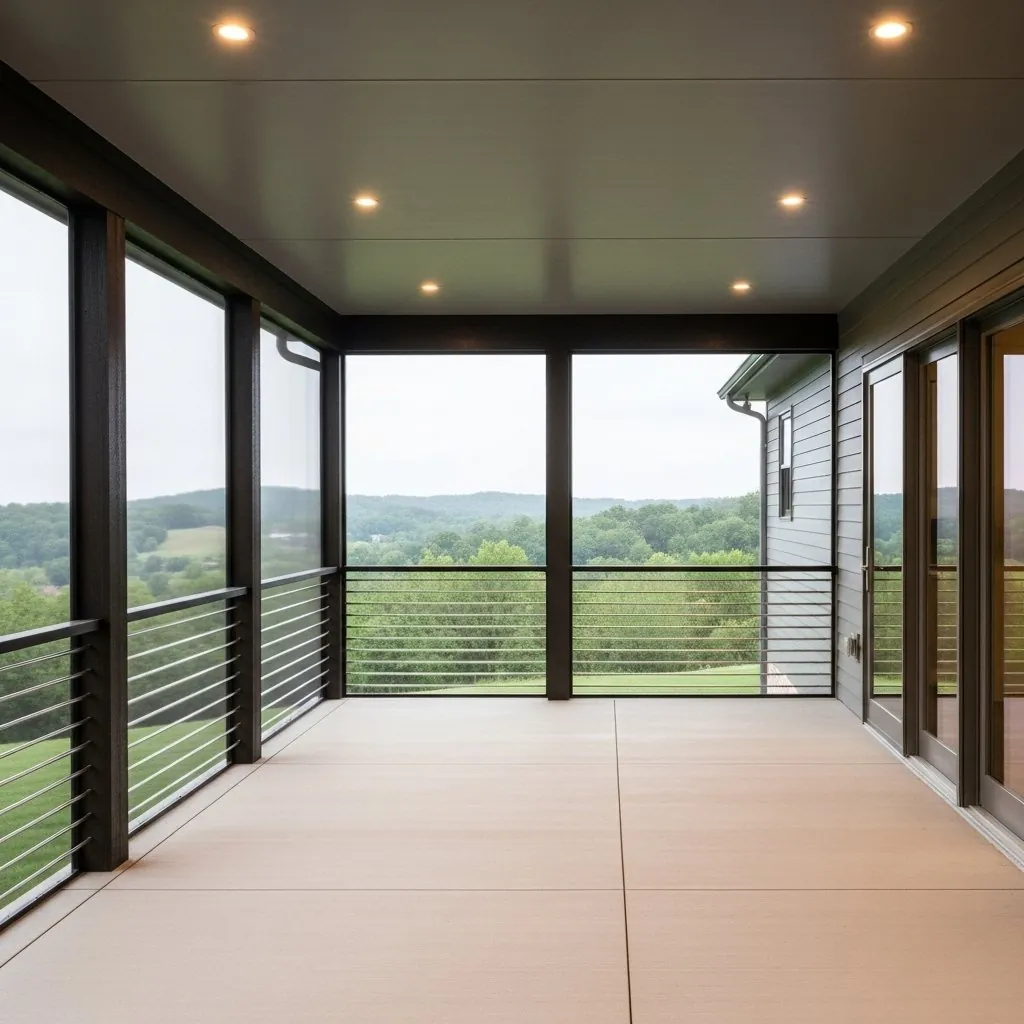 Custom-built porch addition to a Northumberland PA home by Union County Contracting in Lewisburg, PA